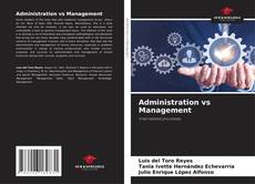 Bookcover of Administration vs Management