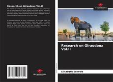 Capa do livro de Research on Giraudoux Vol.II 