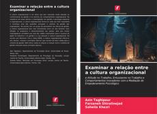 Examinar a relação entre a cultura organizacional kitap kapağı
