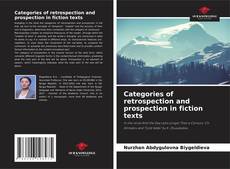Buchcover von Categories of retrospection and prospection in fiction texts