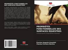 Capa do livro de PROPRIÉTÉS FONCTIONNELLES DES SURFACES ÉQUESTRES 