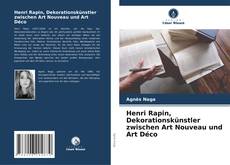 Portada del libro de Henri Rapin, Dekorationskünstler zwischen Art Nouveau und Art Déco