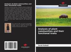 Analysis of plant communities and their functional traits kitap kapağı