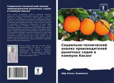 Buchcover von Социально-технический анализ производителей рыночных садов в коммуне Кисанг