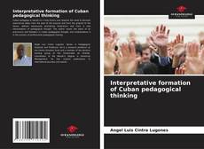 Portada del libro de Interpretative formation of Cuban pedagogical thinking