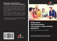 Capa do livro de Riflessioni sull'autonomia curricolare nella pratica didattica 