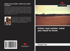 Urban real estate: what you need to know kitap kapağı