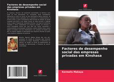 Buchcover von Factores de desempenho social das empresas privadas em Kinshasa
