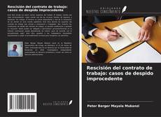 Buchcover von Rescisión del contrato de trabajo: casos de despido improcedente