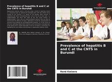Buchcover von Prevalence of hepatitis B and C at the CNTS in Burundi