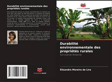 Capa do livro de Durabilité environnementale des propriétés rurales 