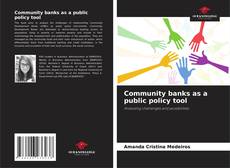 Buchcover von Community banks as a public policy tool