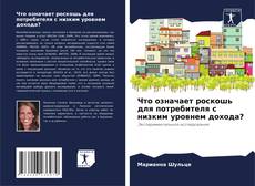 Portada del libro de Что означает роскошь для потребителя с низким уровнем дохода?