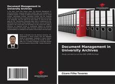 Document Management in University Archives kitap kapağı
