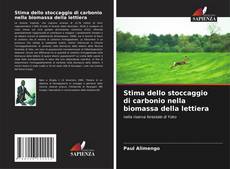 Buchcover von Stima dello stoccaggio di carbonio nella biomassa della lettiera