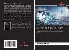 Water as a crucial right kitap kapağı