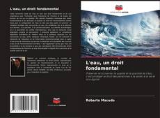 L'eau, un droit fondamental kitap kapağı