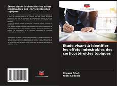 Buchcover von Étude visant à identifier les effets indésirables des corticostéroïdes topiques
