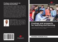 Buchcover von Findings and prospects for teaching and learning