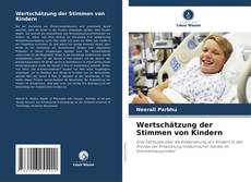 Capa do livro de Wertschätzung der Stimmen von Kindern 