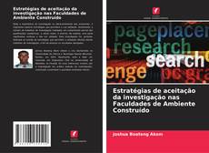 Buchcover von Estratégias de aceitação da investigação nas Faculdades de Ambiente Construído