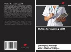 Capa do livro de Duties for nursing staff 