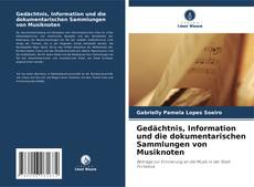 Capa do livro de Gedächtnis, Information und die dokumentarischen Sammlungen von Musiknoten 