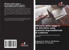 Bookcover of Efficacia della legge n. 12.441/2011 nello scenario imprenditoriale di Ludovico