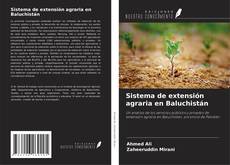 Copertina di Sistema de extensión agraria en Baluchistán