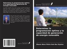Capa do livro de Determinar la programación óptima y la capacidad de generación de energía renovable 