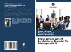 Capa do livro de Bildungsmanagement Lehrleistung: Binomial für Bildungsqualität 