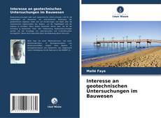 Buchcover von Interesse an geotechnischen Untersuchungen im Bauwesen