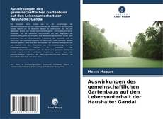 Capa do livro de Auswirkungen des gemeinschaftlichen Gartenbaus auf den Lebensunterhalt der Haushalte: Gandai 
