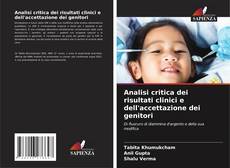 Capa do livro de Analisi critica dei risultati clinici e dell'accettazione dei genitori 