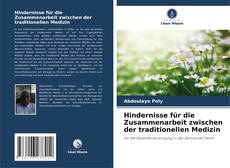 Capa do livro de Hindernisse für die Zusammenarbeit zwischen der traditionellen Medizin 