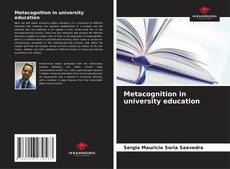 Buchcover von Metacognition in university education