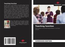 Bookcover of Teaching function