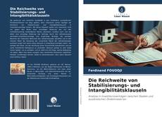 Capa do livro de Die Reichweite von Stabilisierungs- und Intangibilitätsklauseln 