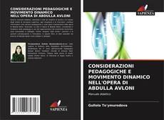 Couverture de CONSIDERAZIONI PEDAGOGICHE E MOVIMENTO DINAMICO NELL'OPERA DI ABDULLA AVLONI