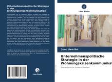 Buchcover von Unternehmenspolitische Strategie in der Wohnungskrisenkommunikation