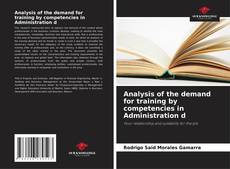 Capa do livro de Analysis of the demand for training by competencies in Administration d 