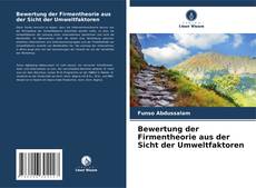 Capa do livro de Bewertung der Firmentheorie aus der Sicht der Umweltfaktoren 