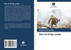 Portada del libro de Das ist Krieg, Junge