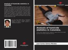 Portada del libro de Analysis of homicide statistics in Colombia.
