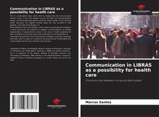 Portada del libro de Communication in LIBRAS as a possibility for health care