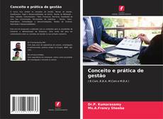 Capa do livro de Conceito e prática de gestão 