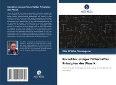 Portada del libro de Korrektur einiger fehlerhafter Prinzipien der Physik