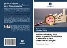 Capa do livro de Identifizierung von leistungsbestimmenden Faktoren durch Verhältnisanalyse 