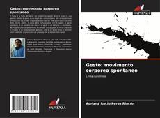 Gesto: movimento corporeo spontaneo kitap kapağı