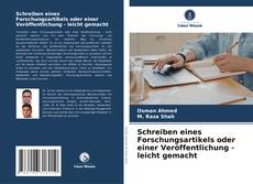 Capa do livro de Schreiben eines Forschungsartikels oder einer Veröffentlichung - leicht gemacht 